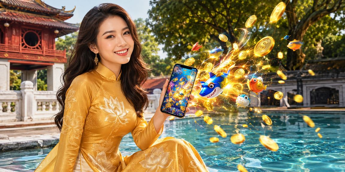 Người phụ nữ Hà Nội mặc áo dài sử dụng ứng dụng cá cược 6208 trên điện thoại