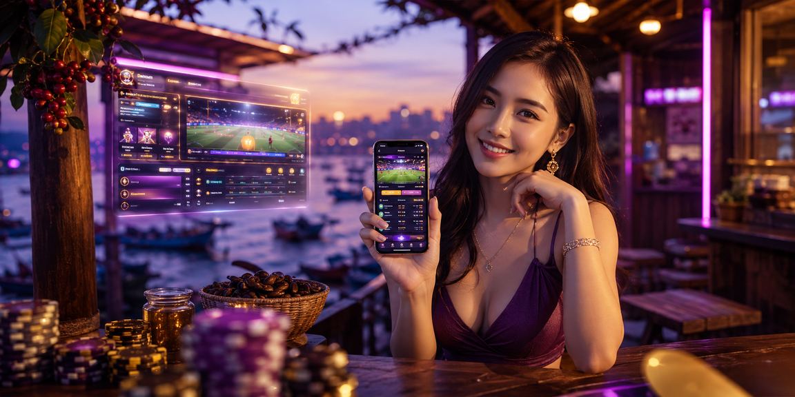 Người dùng trải nghiệm casino di động tại Mũi Né khi uống cà phê