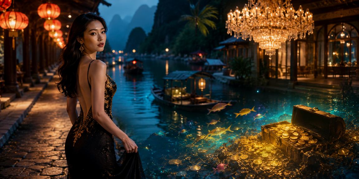 Cảnh chợ đêm Ninh Bình với người dùng truy cập nền tảng cá cược an toàn trên điện thoại