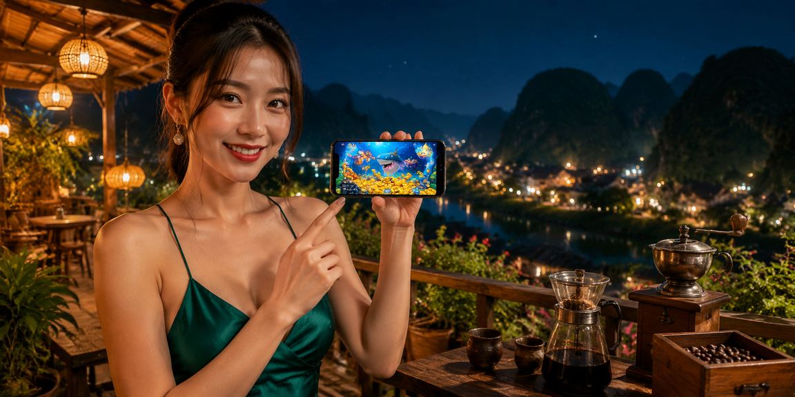 Người chơi đăng nhập tài khoản cá cược trên điện thoại tại Ninh Bình với ly cà phê